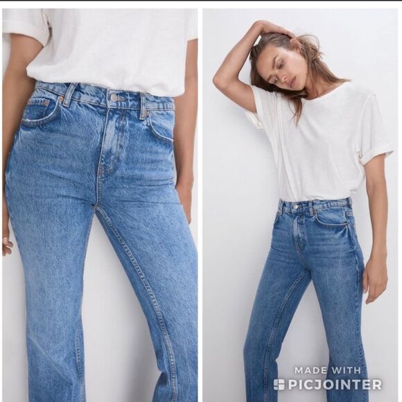 Zara NWT bootcut high rise Jeans - Picture 3 of 13